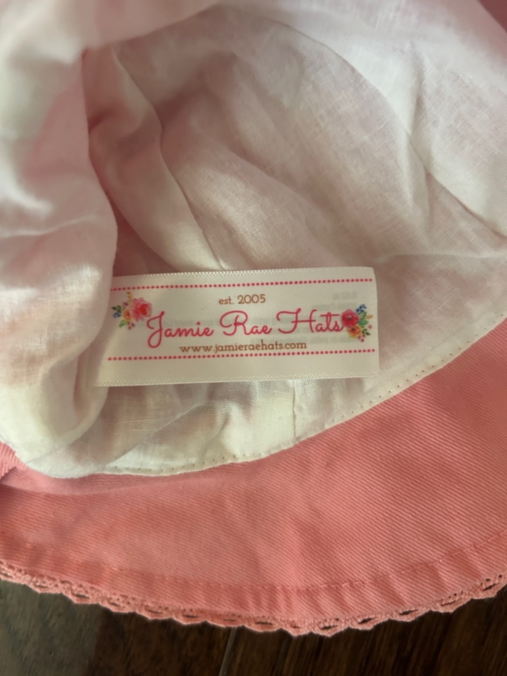 Jamie Rae Pink Floral Sun Hat - Picture 2 of 4